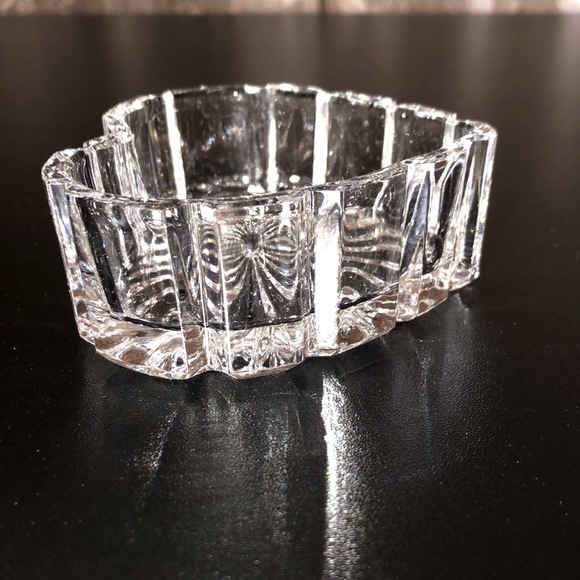 Source Unknown Other - NEW LISTING! Lead Crystal Heart Trinket Dish